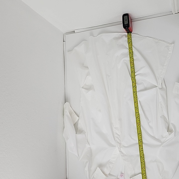 isabel Maternity by Ingrid & Isabel Side Pleated Popover Blouse White - Picture 12 of 14